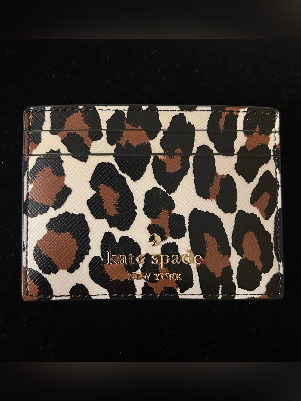 kate spade Madison Leopard Print Card Holder